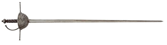 17th Century? Continenal Pierced Cupped Rapier