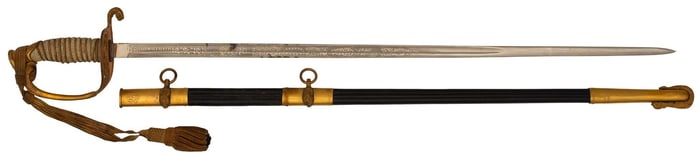 Model 1852 U.S. Naval Sword for R.B. Hutchinson