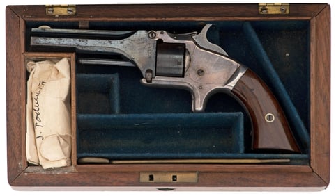English Agent Cased Smith and Wesson 1st Model 2nd Issue