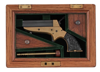 **Reproduction Cased Sharps Derringer By Navy Arms