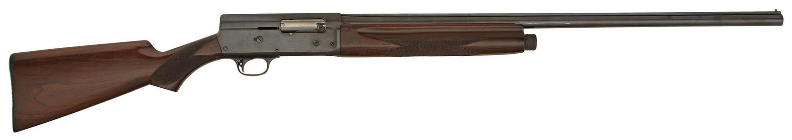 **Remington Model 11 Shotgun: 20 gauge, 27.5" barrel, S/N 1028409. Standard grade checkered stock with full choke. Wood has been refinished, pitting on receiver and barrel. Mechanically functional. Fair to good condition.