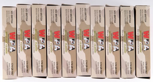 10 Boxes of WPA .303 Ammunition
