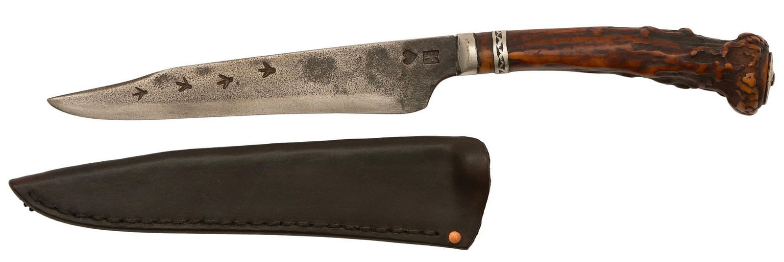 Hershel House (Kentucky, b . 1941) Woodbury Style Knife and Sheath (1 of 5)