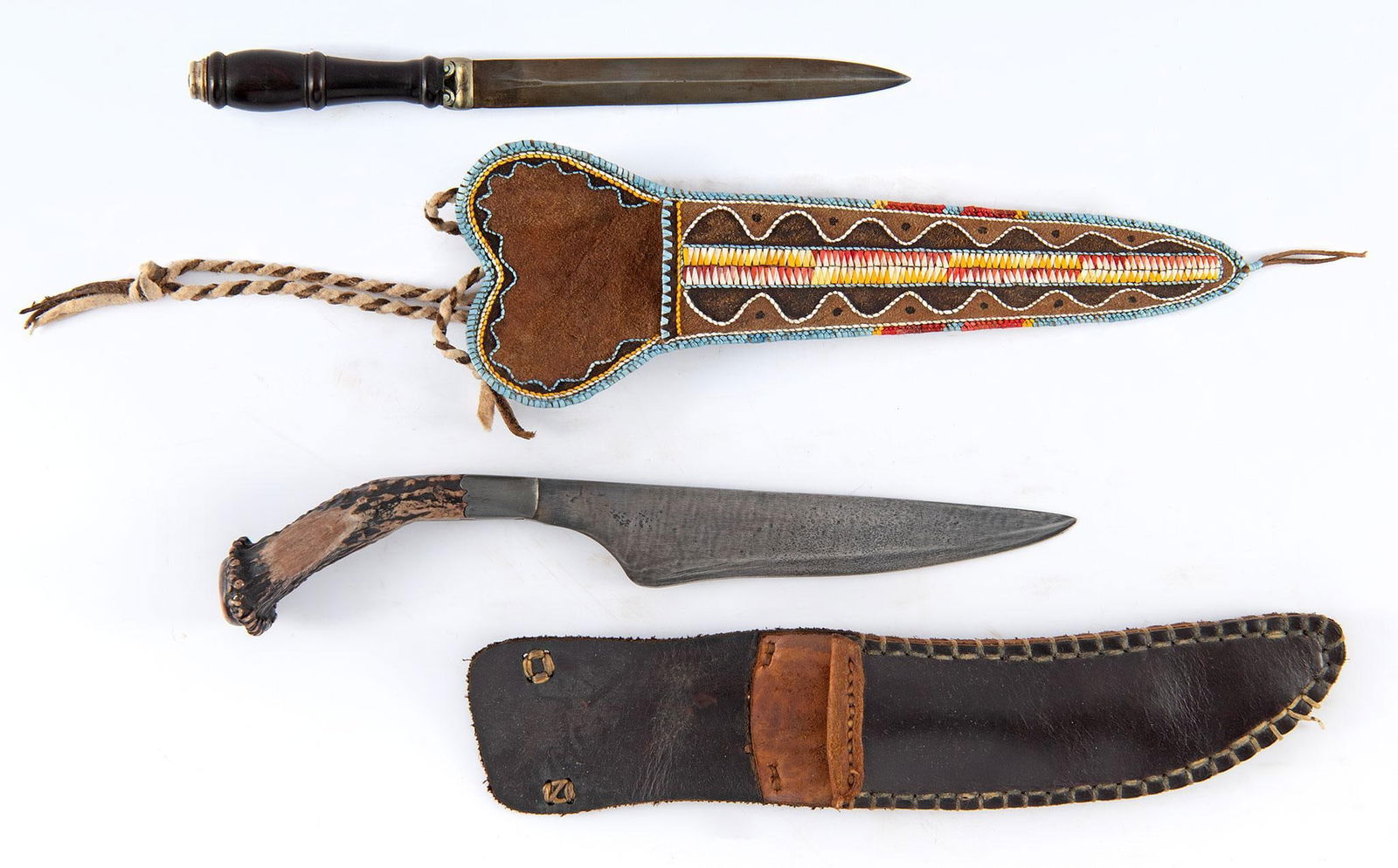 Two Contemporary Knives with Sheaths (1 of 3)