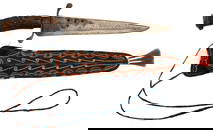 Hershel House (Kentucky, b . 1941) Woodbury Style Knife and Sheath