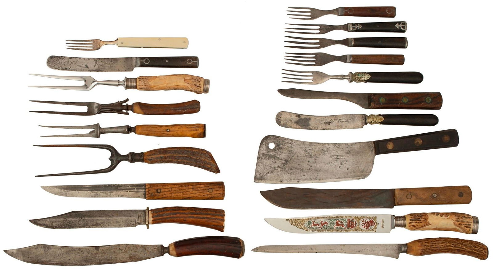 A Grouping of Joseph Rogers and Sons 19th Century Various Knives and Utensils (1 of 2)