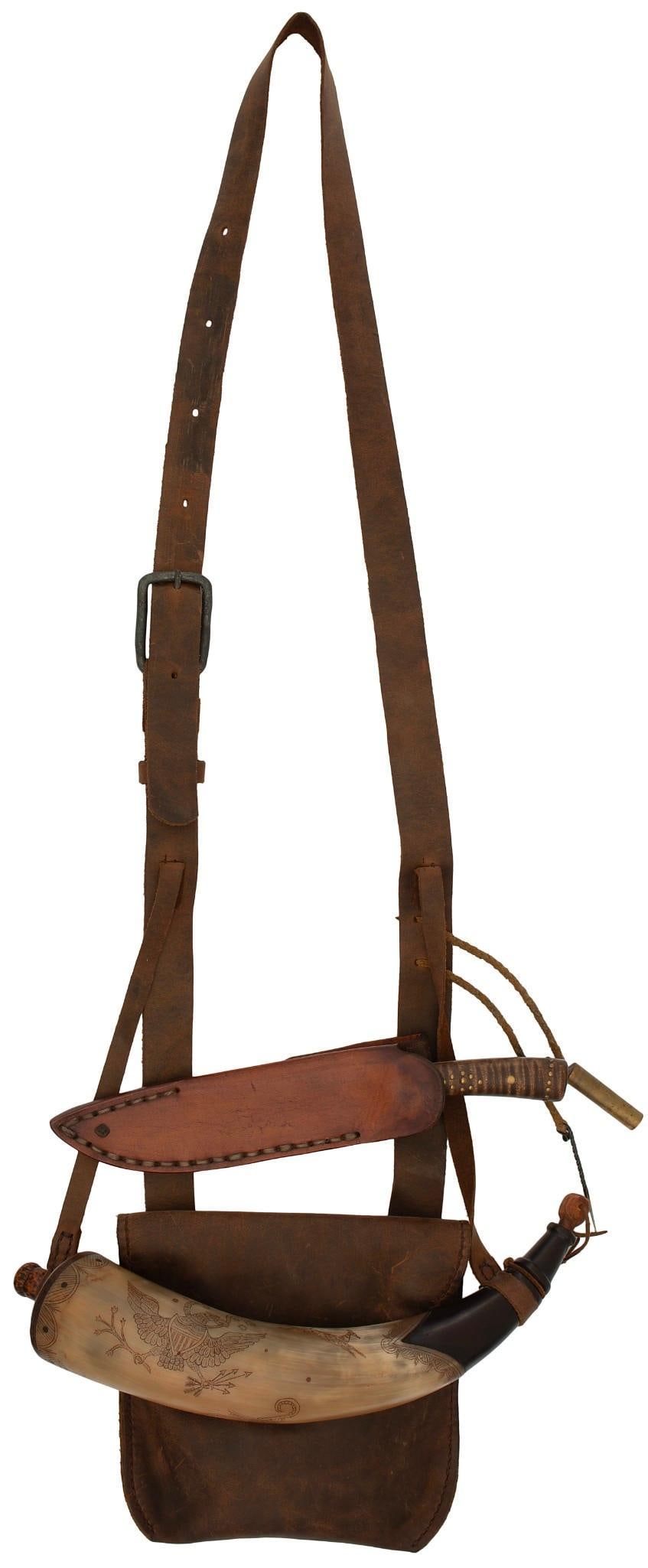 A Handcrafted Frontiersman Possible Bag with Sheath and Knife (1 of 8)