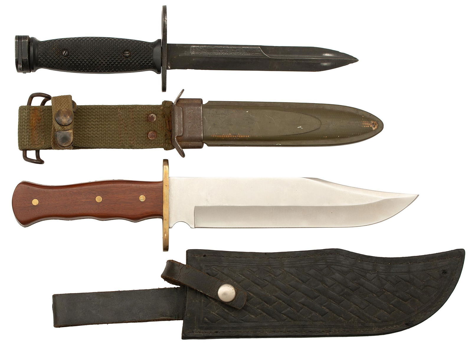 U.S M8A1 bayonet with Bowie Knife By Ozark and V.P. Co. (1 of 3)