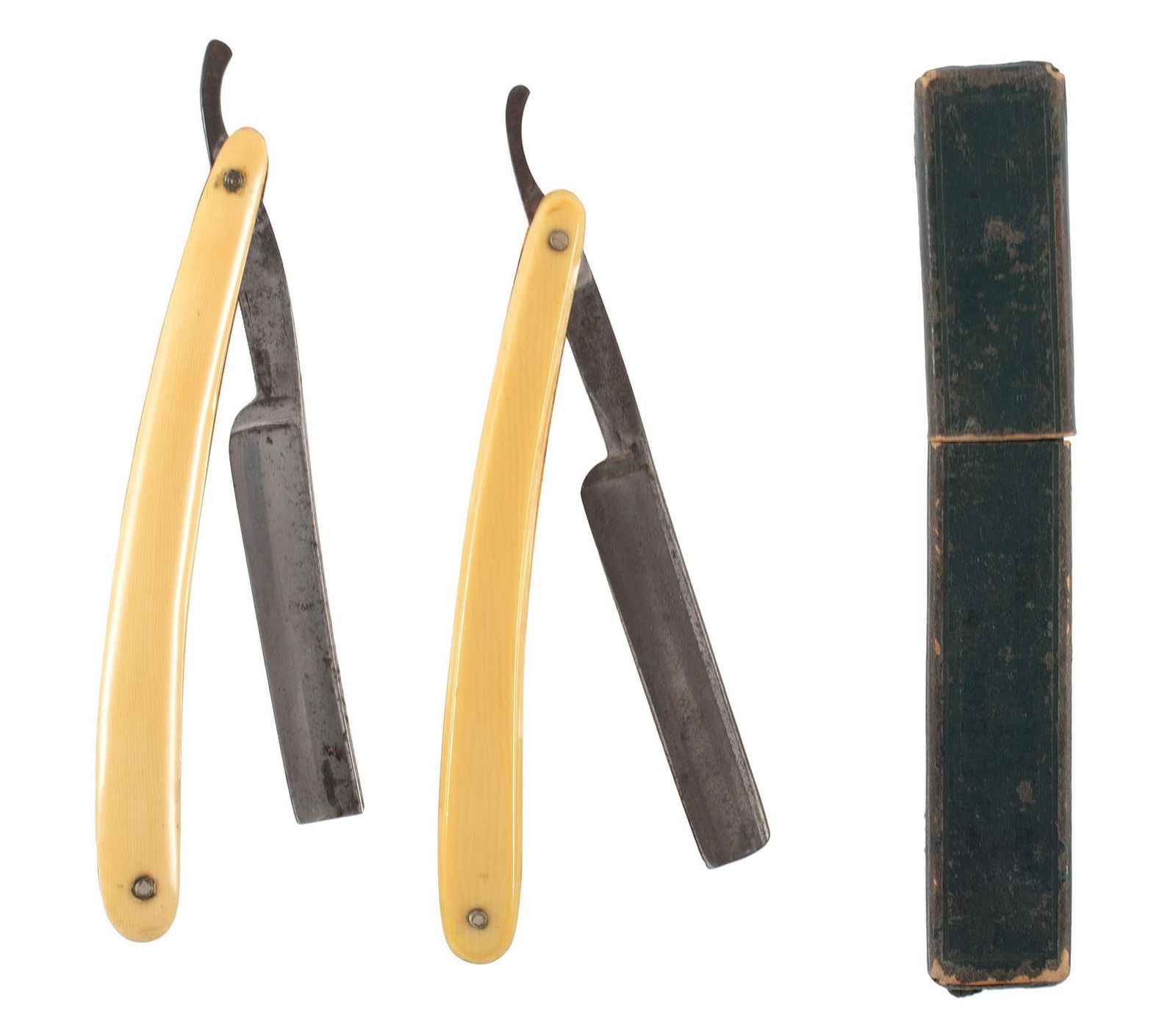 A Group of 2 Straight Razor Blades by Griffon & Kraut & Dohnal (1 of 2)