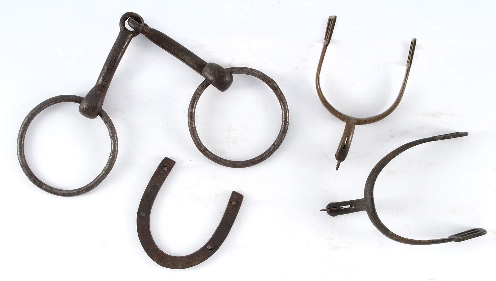 2 Civil War Era Spurs Horse Bit and Horseshoe (1 of 2)
