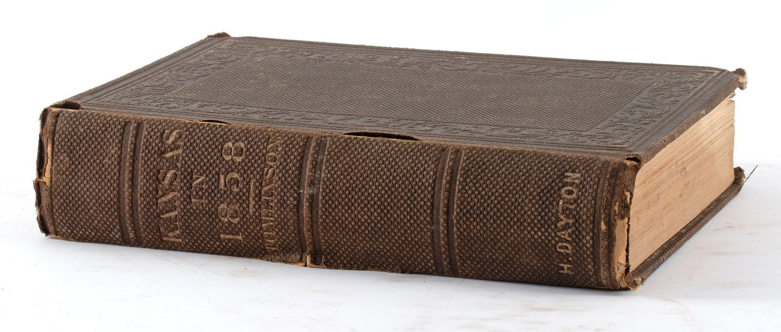 1859 Kansas in 1858 Recent Troubles William P Tomlinson: Kansas in Eighteen Fifty-Eight being chiefly a History of the Recent Troubles in the Territory”: William P. Tomlinson: New York: H. Dayton, Publisher: 1859