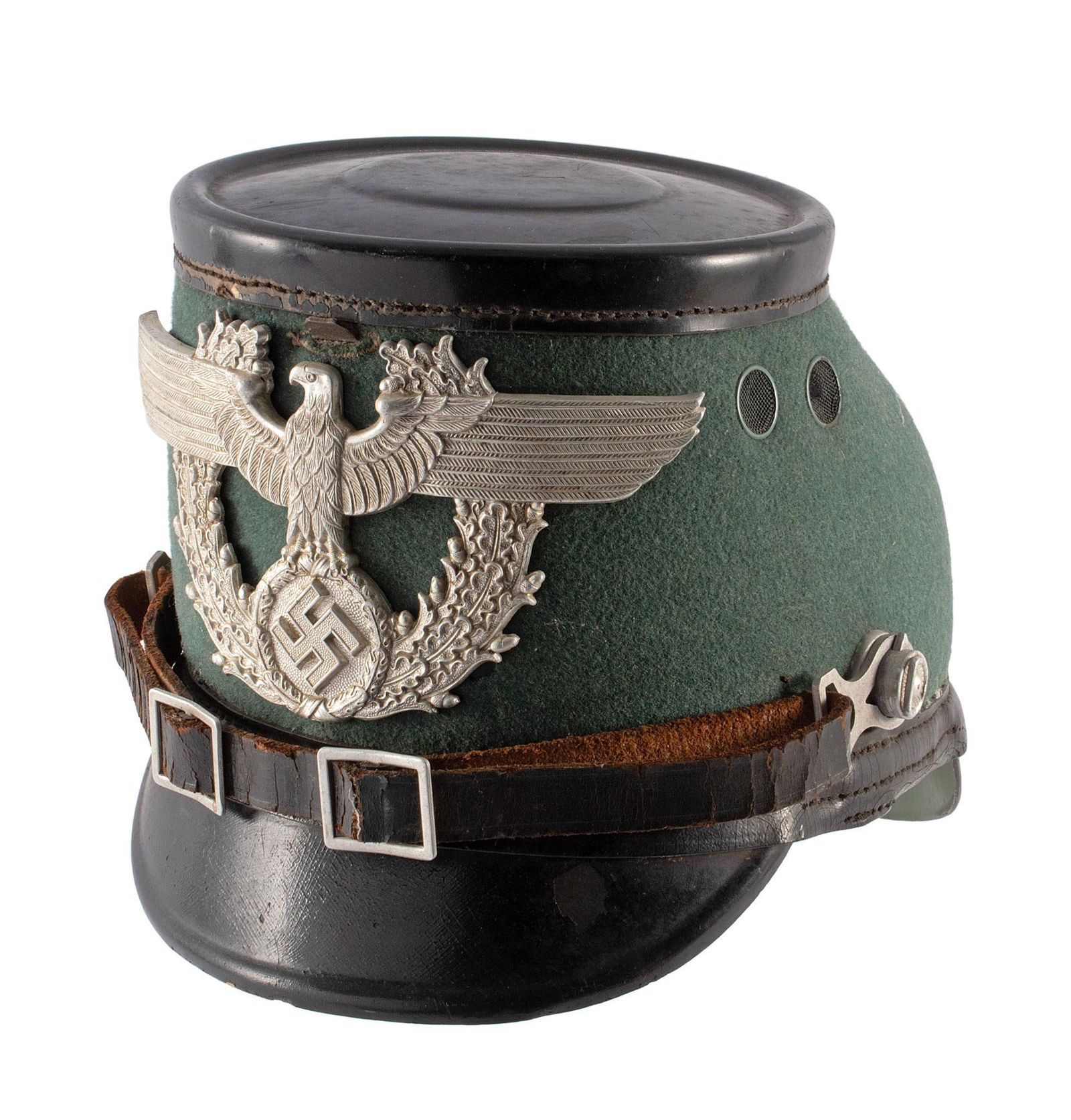 WWII German Metropolitan Police Shako (1 of 3)