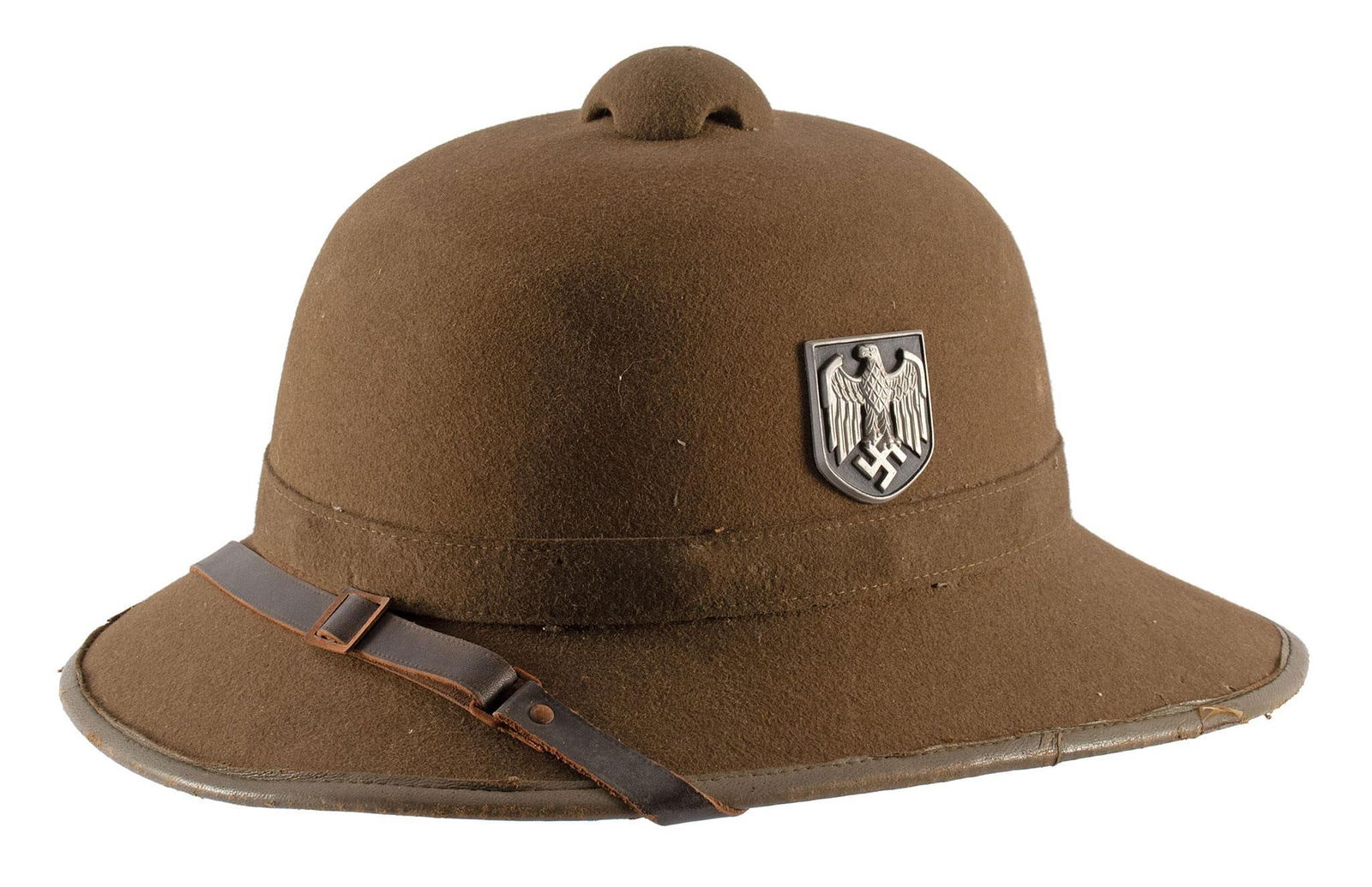 German WWII Second Model Felt Pith Helmet (1 of 3)