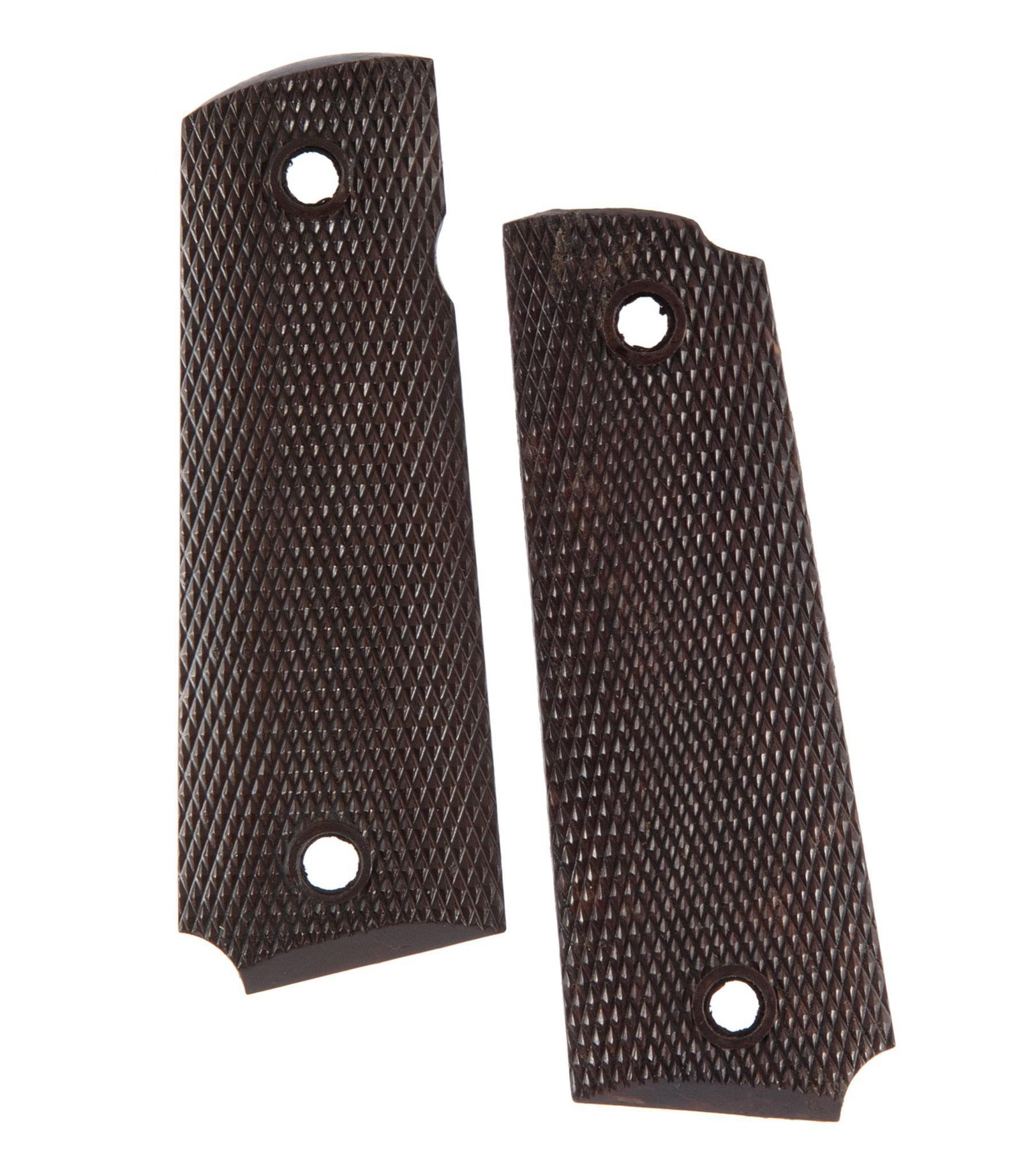 Coltrock 1911 A1 Pistol Grips: Lot includes a single pair of Coltrock 1911 A1 pistol grips. Overall good condition.