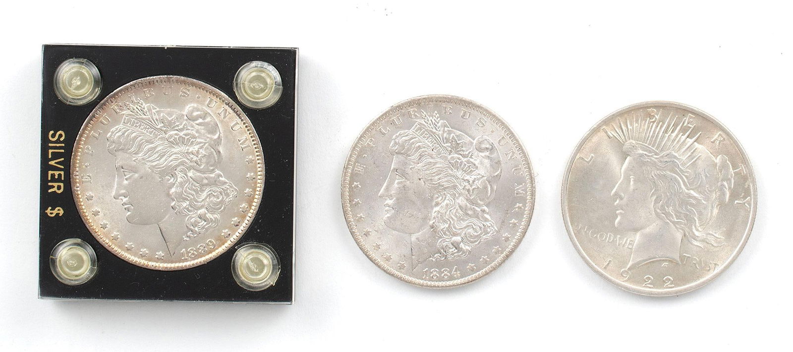 United States Silver Morgan Dollars and Peace Dollar (1 of 2)