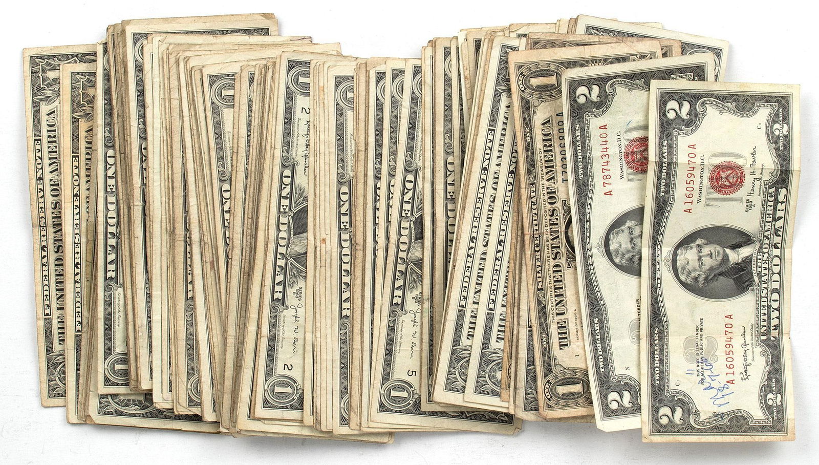 Large Grouping of United States Paper Currency (1 of 2)