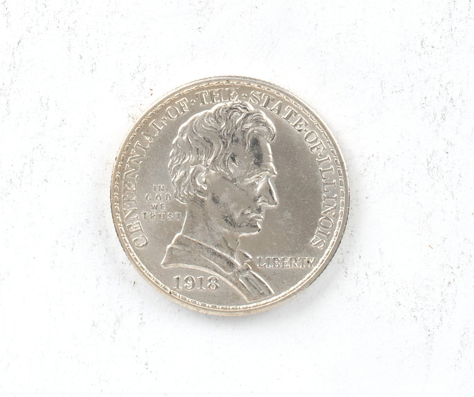 US Centennial State of Illinois Silver Commemorative Coin (1 of 2)