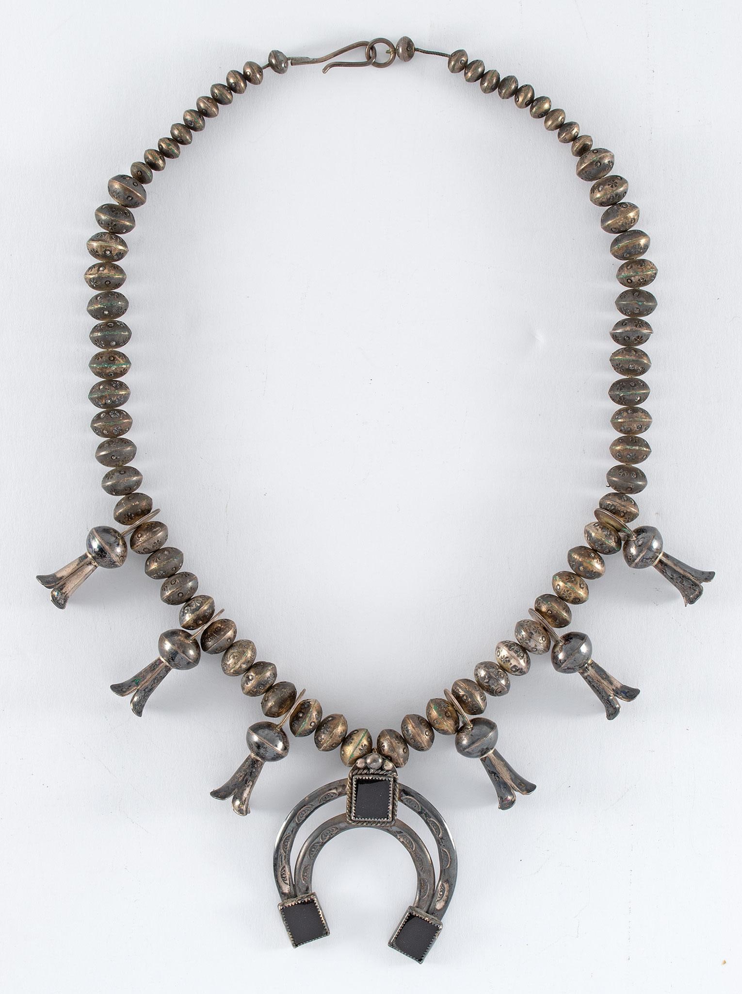 Native American Silver Squashblossom (1 of 3)