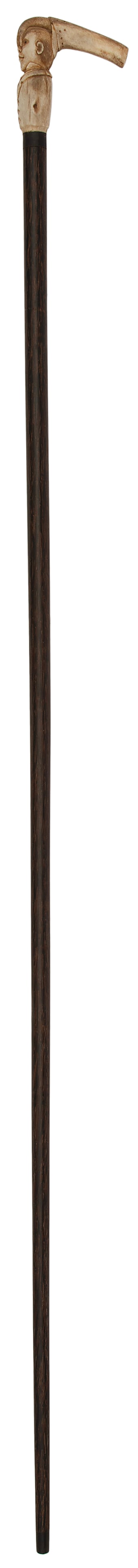 Figural Carved Folk Art Cane (1 of 5)