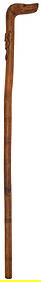 American Folk Art Carved Dog Head Handled Cane (1 of 5)