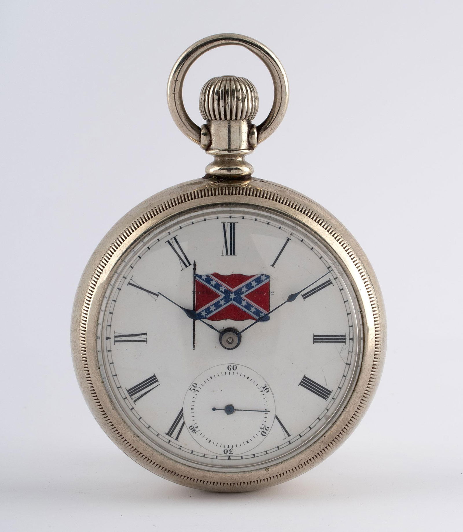 Elgin Pocket Watch with Confederate Flag (1 of 4)
