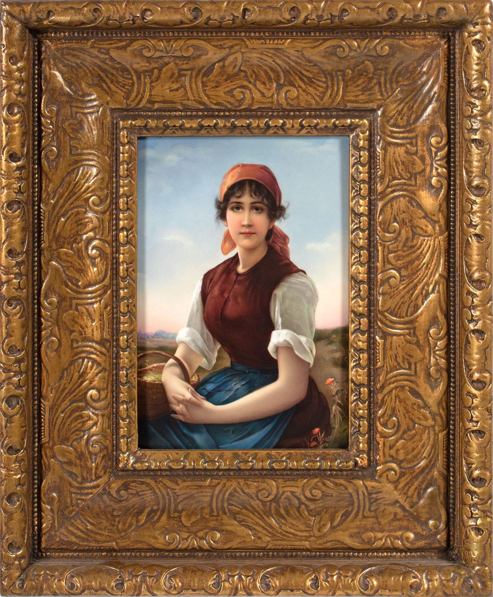 Very Fine KPM. Hand Painted Porcelain Plaque (1 of 3)