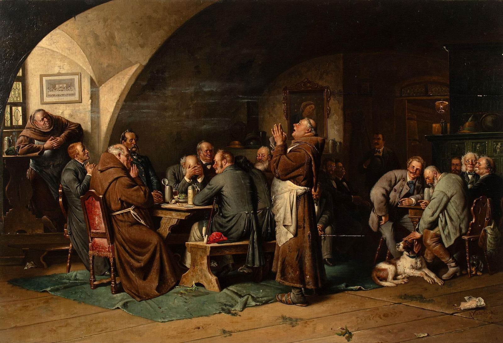 19th Century European Interior Scene (1 of 5)