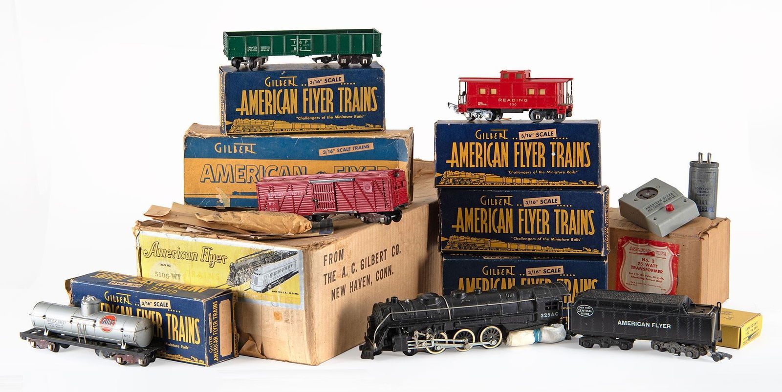 American Flyer 5106-WT Box Train Set (1 of 1)