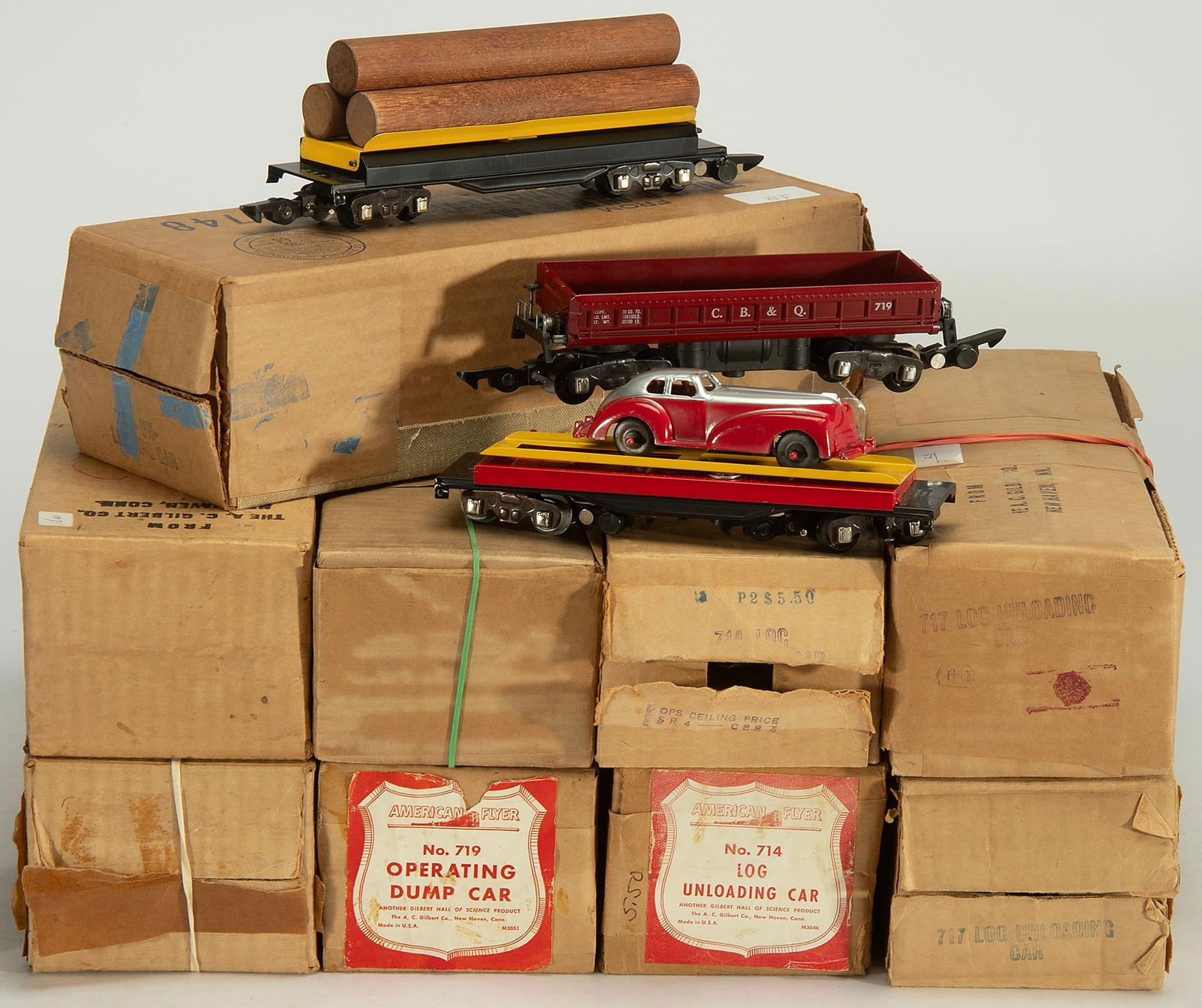 American Flyer Boxed Train Operating Cars (1 of 2)