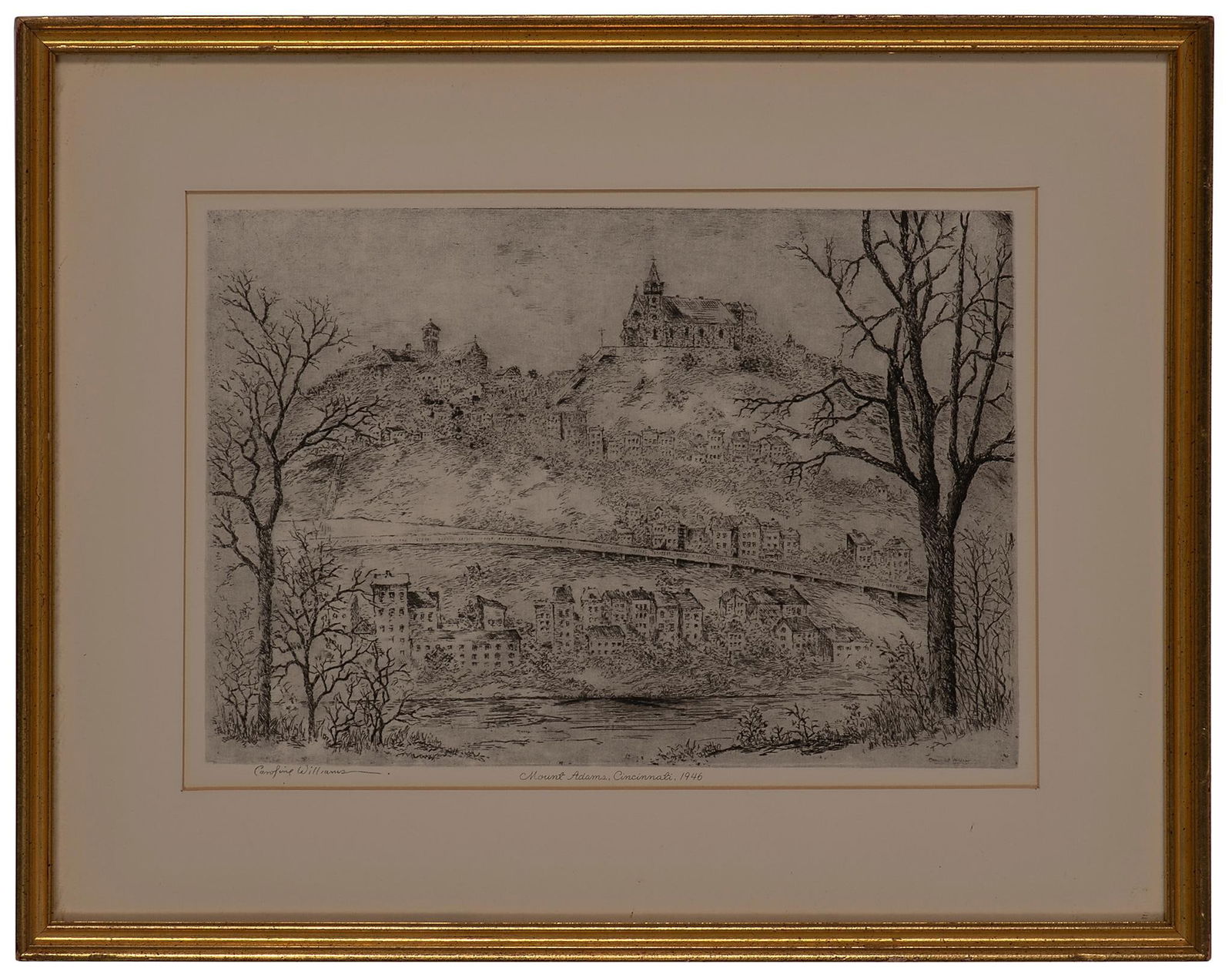 3 Caroline Williams Cincinnati Etchings (1 of 6)