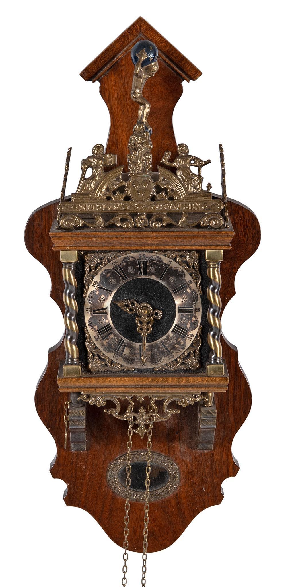 A Dutch Warmink Wuba 8 Day Hanging Wall Clock (1 of 4)