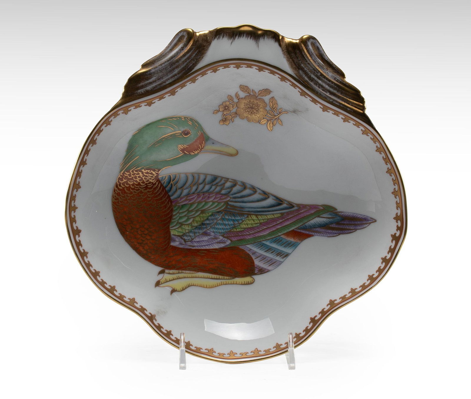 Mottahedeh Porcelain Mallard Dish (1 of 3)