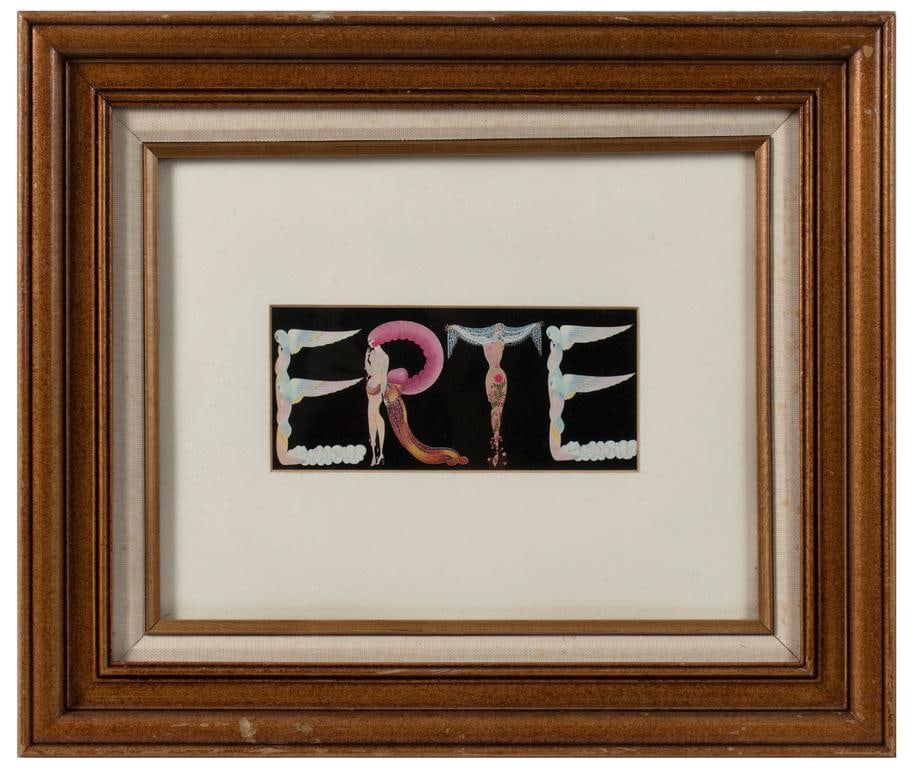 A Lithograph of Erte Alphabet Series (1 of 2)