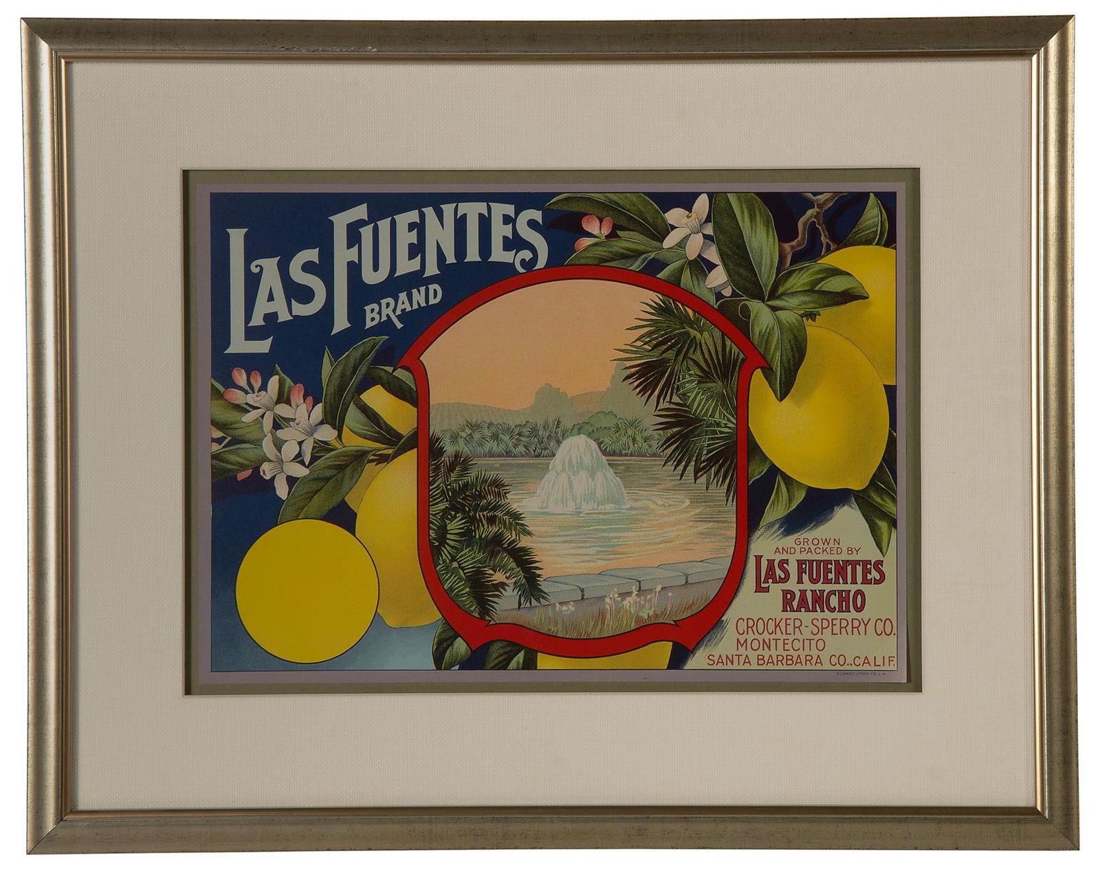 A Group of 3 Original Fruit Crate Labels Vintage Display (1 of 3)