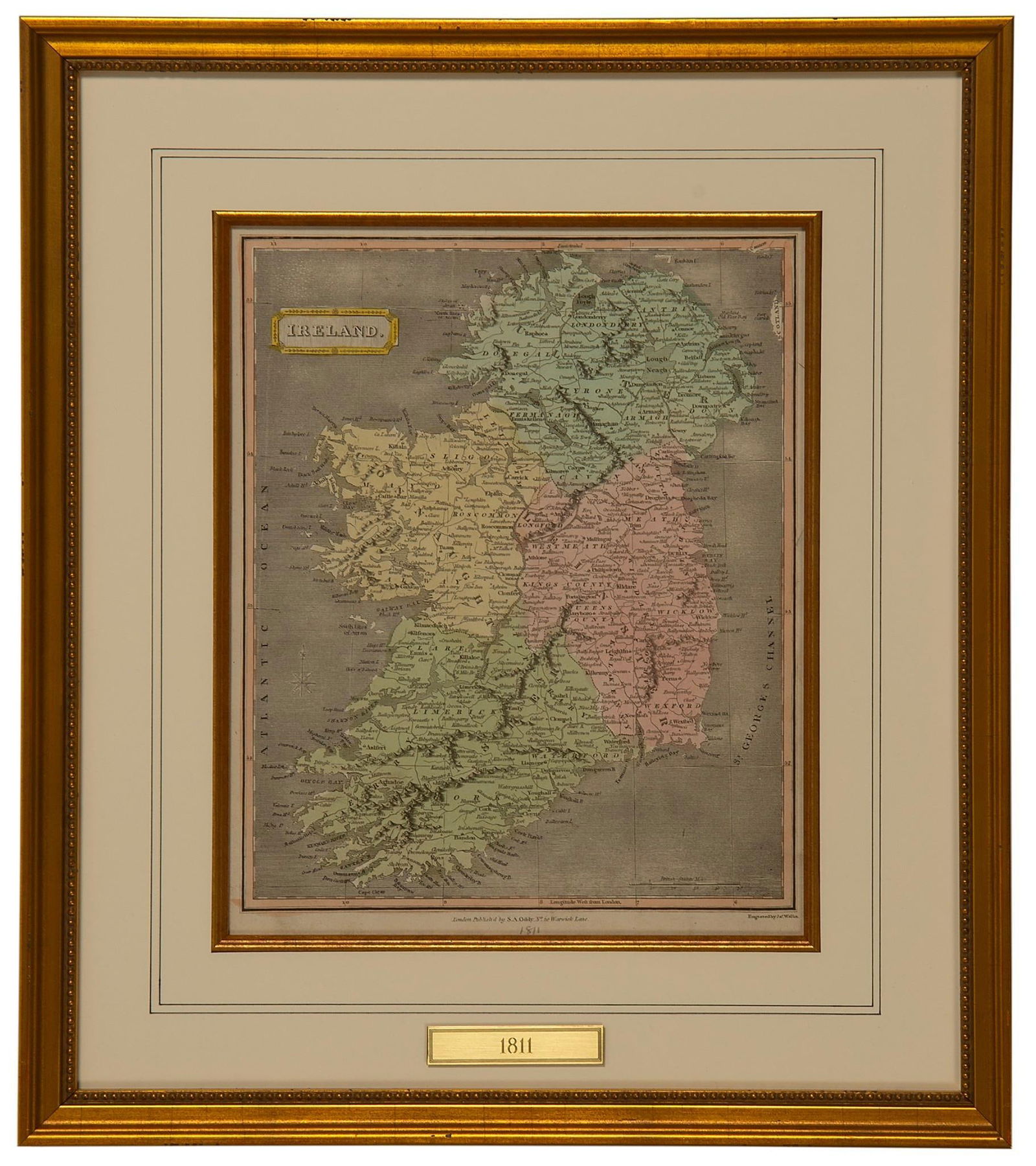 19th Century Map Copper Engravings Group of 4 (1 of 5)