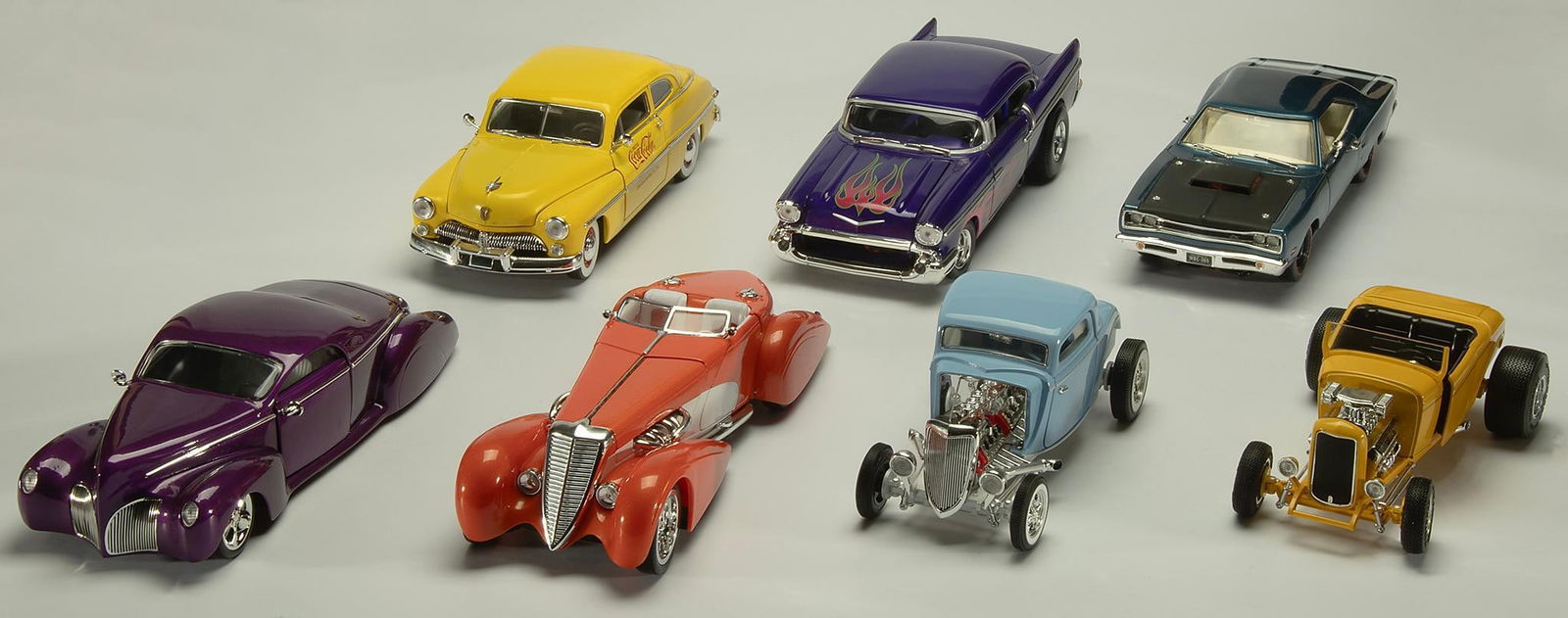 Die Cast Cars Vintage Hot Rod Cars Lot of 7 (1 of 2)