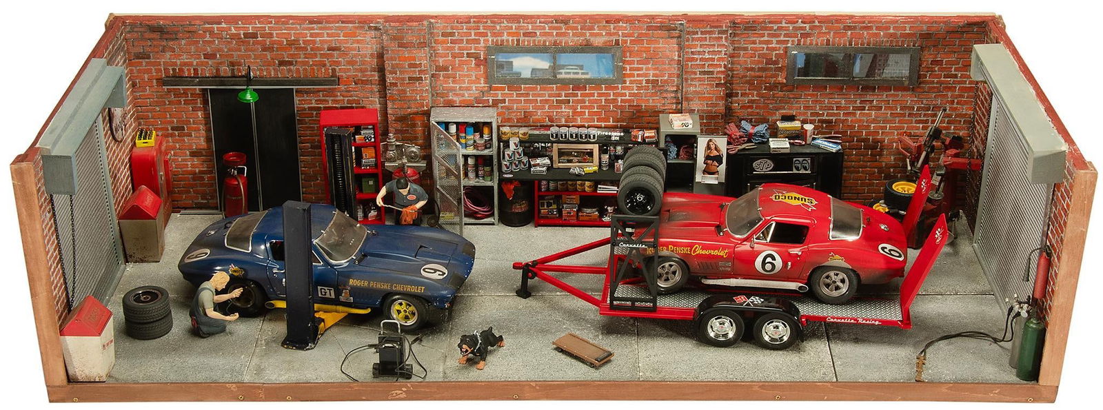 Chevorlet Corvette Car Shop Diorama (1 of 1)