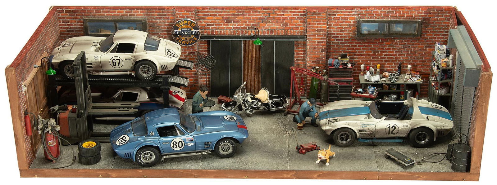 Chevorlet Corvette Car Shop Diorama (1 of 1)