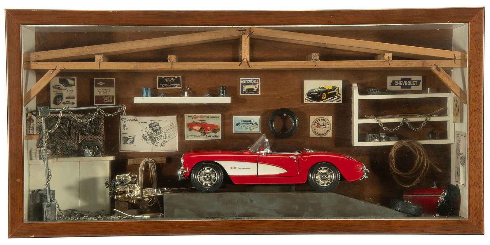 Chevrolet Corvette Car Shop Diorama (1 of 1)