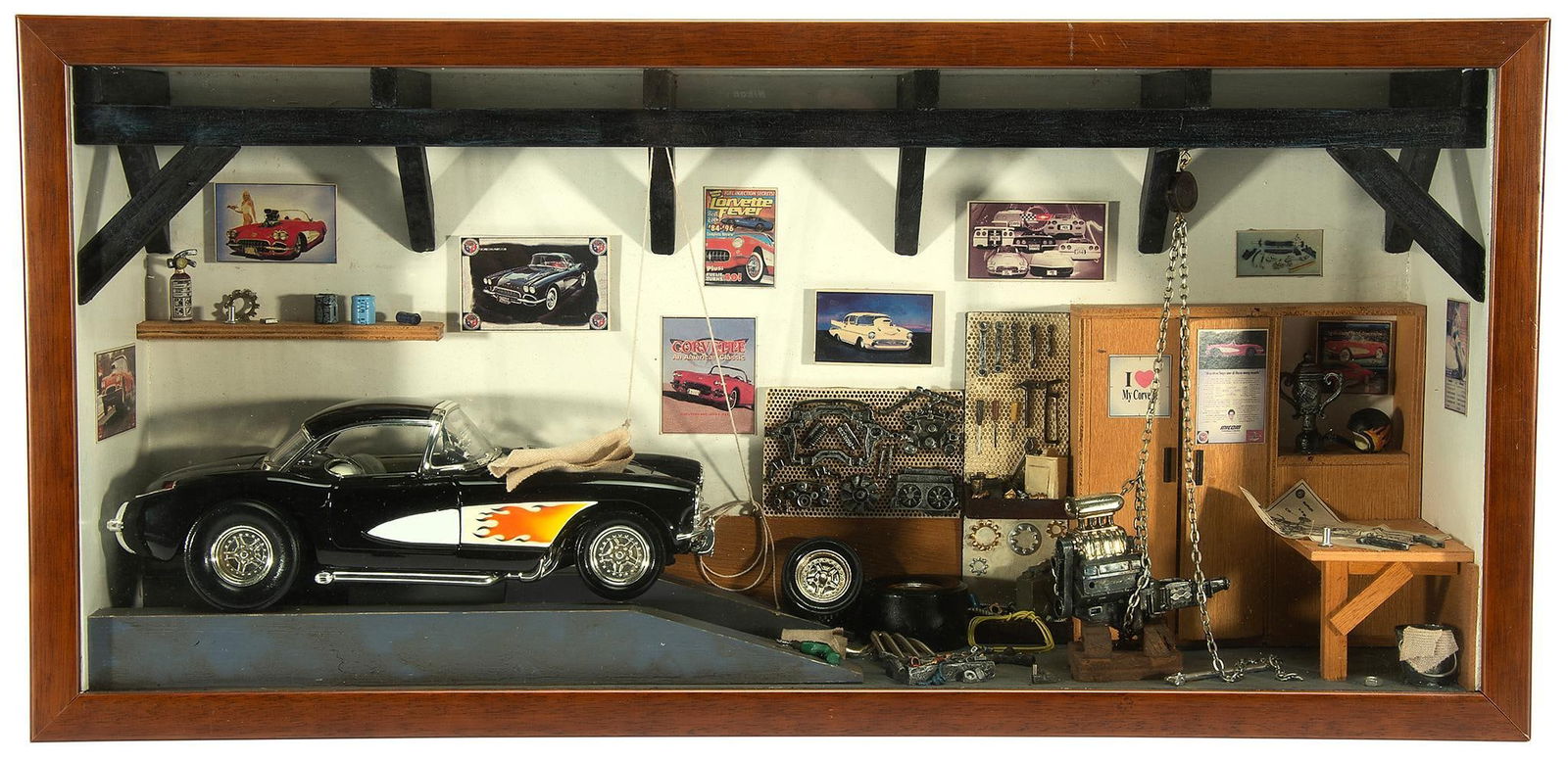 Chevrolet Corvette Car Shop Diorama (1 of 1)