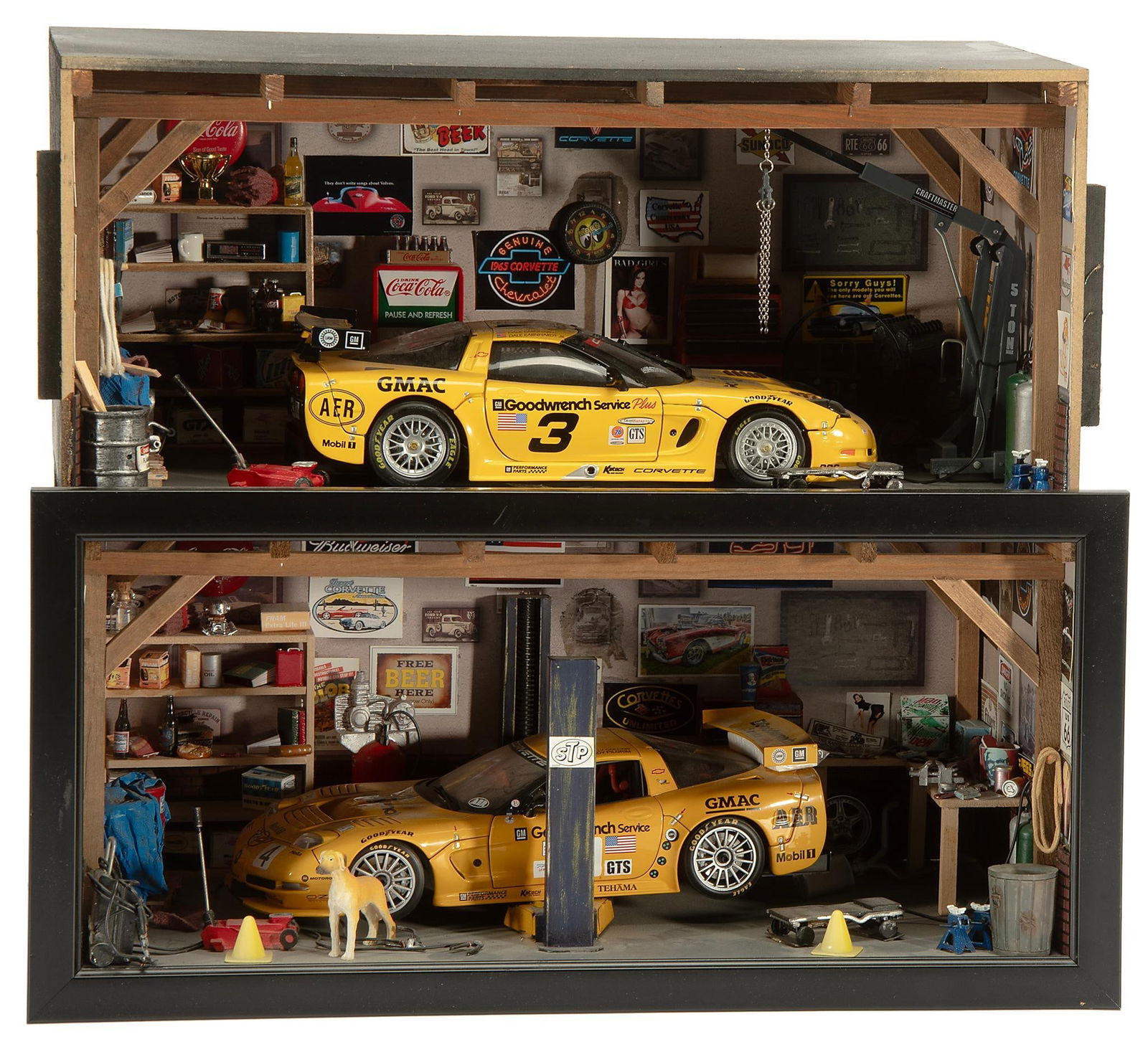 Two Chevrolet Goodwrench Car Shop Dioramas (1 of 3)