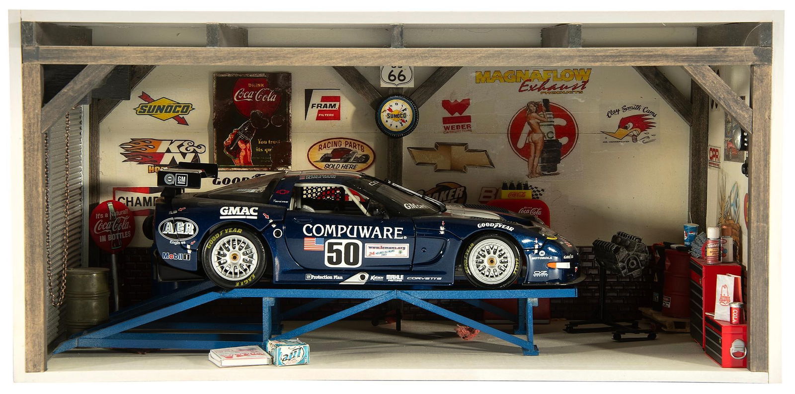 Chevrolet Corvette Car Shop Diorama (1 of 1)