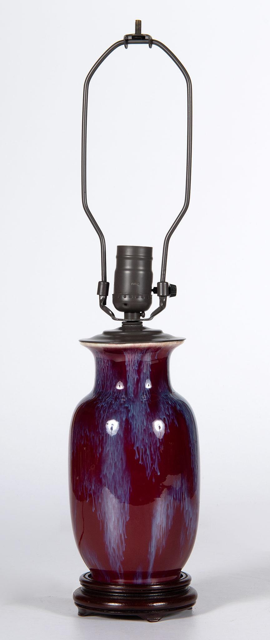 A Chinese Flambe Glazed Baluster Vase (1 of 2)