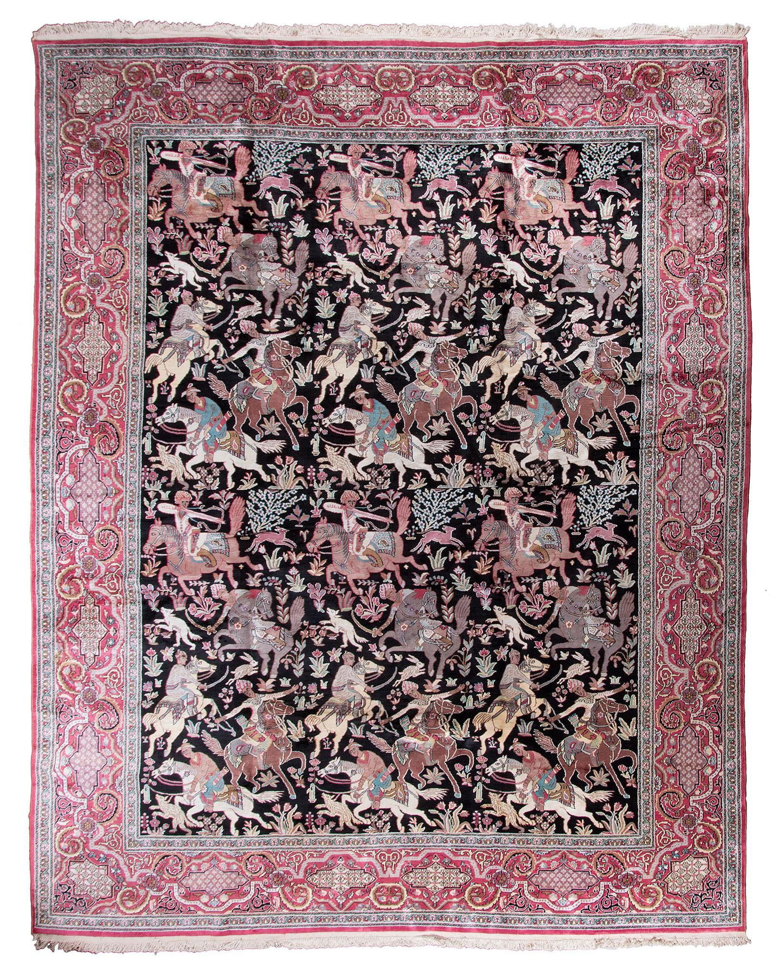 A Room Size Turkish Silk Pictorial Rug (1 of 1)