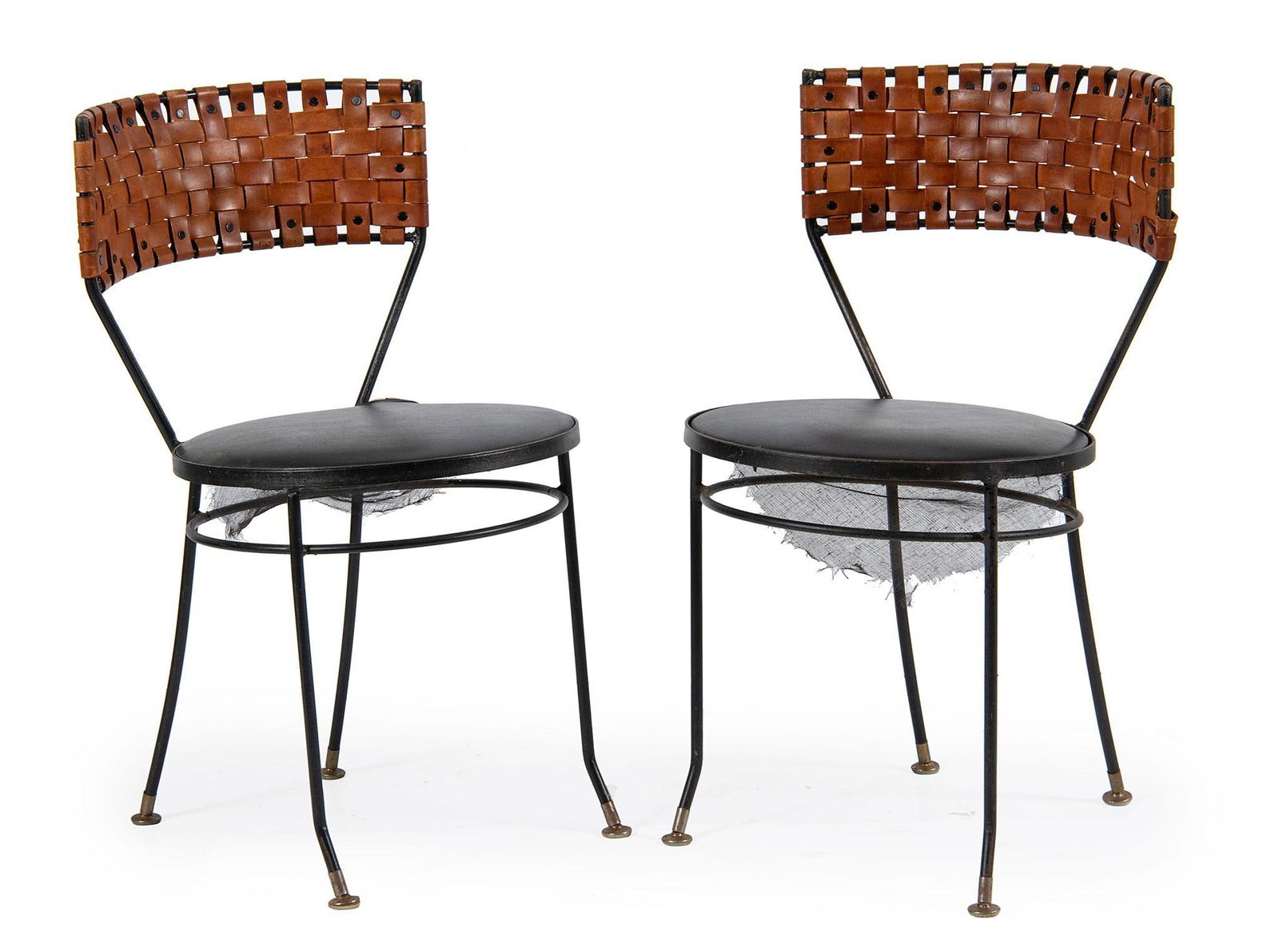 A Pair of Mid Century Arthur Umanoff Wrought Iron Chairs (1 of 1)