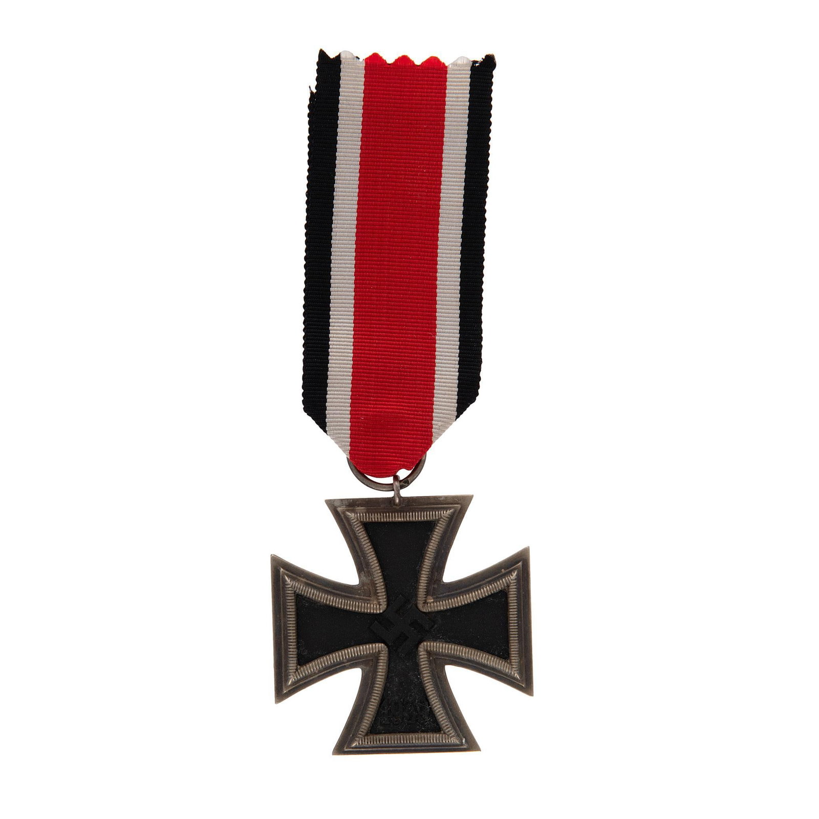 German WWII 2nd Class 1939 Iron Cross Decoration: Lot includes a German WWII 2nd Class 1939 Iron Cross Decoration. Measures 1 3/4''tall. The front of the maltese cross shows a swastika in the center and is dated '1939' on the lower arm. The reverse