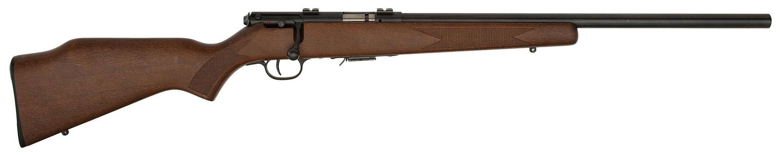 *Savage Model 93R17 Bolt Action Rifle: .17 caliber, 20.5" barrel, S/N 1693315, Blue finish, the receiver comes with scope mounts, Deluxe checkered stock. Overall the rifle is like new.
