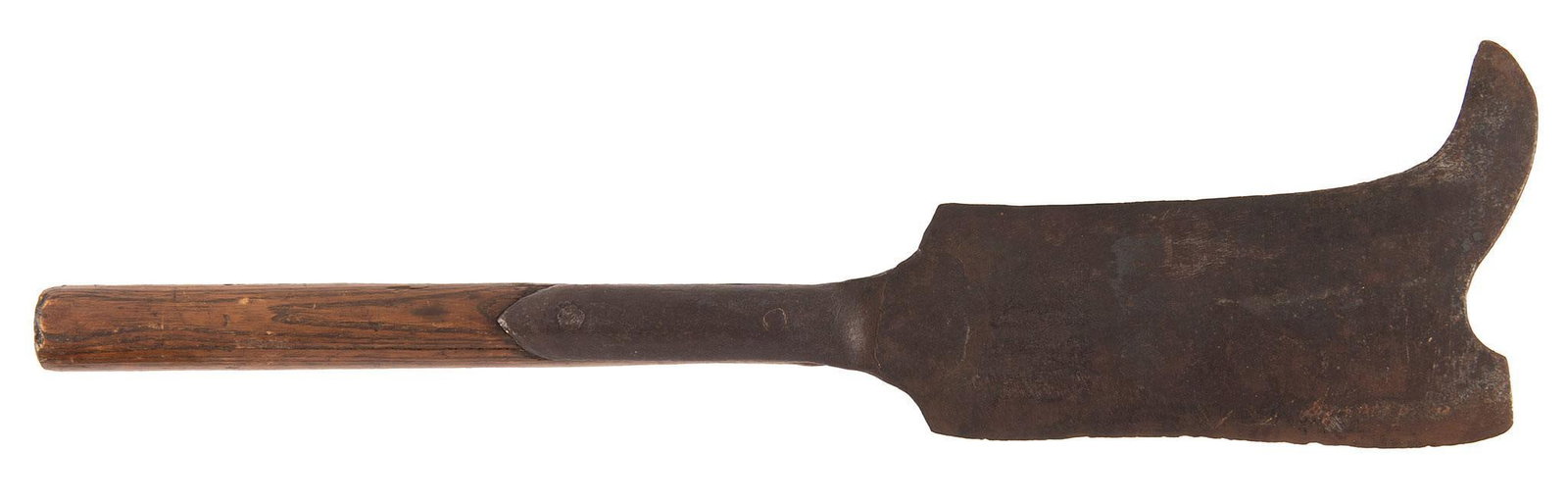 Very Early Hawkbill Fascine Rev War Perioid: Oak handle, 22" overall, the blade is 6" . Overall very good with a dark brown patination.