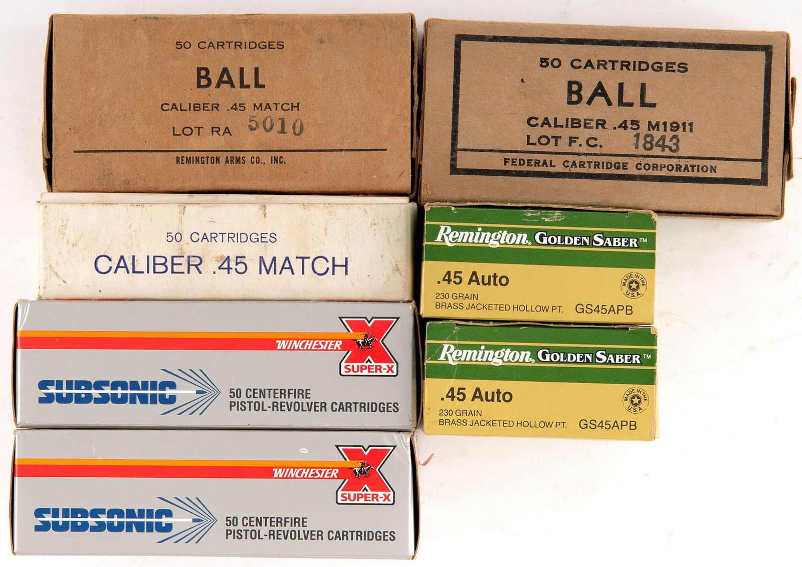 .45 and 38 Special + P Pistol Ammunition (1 of 1)