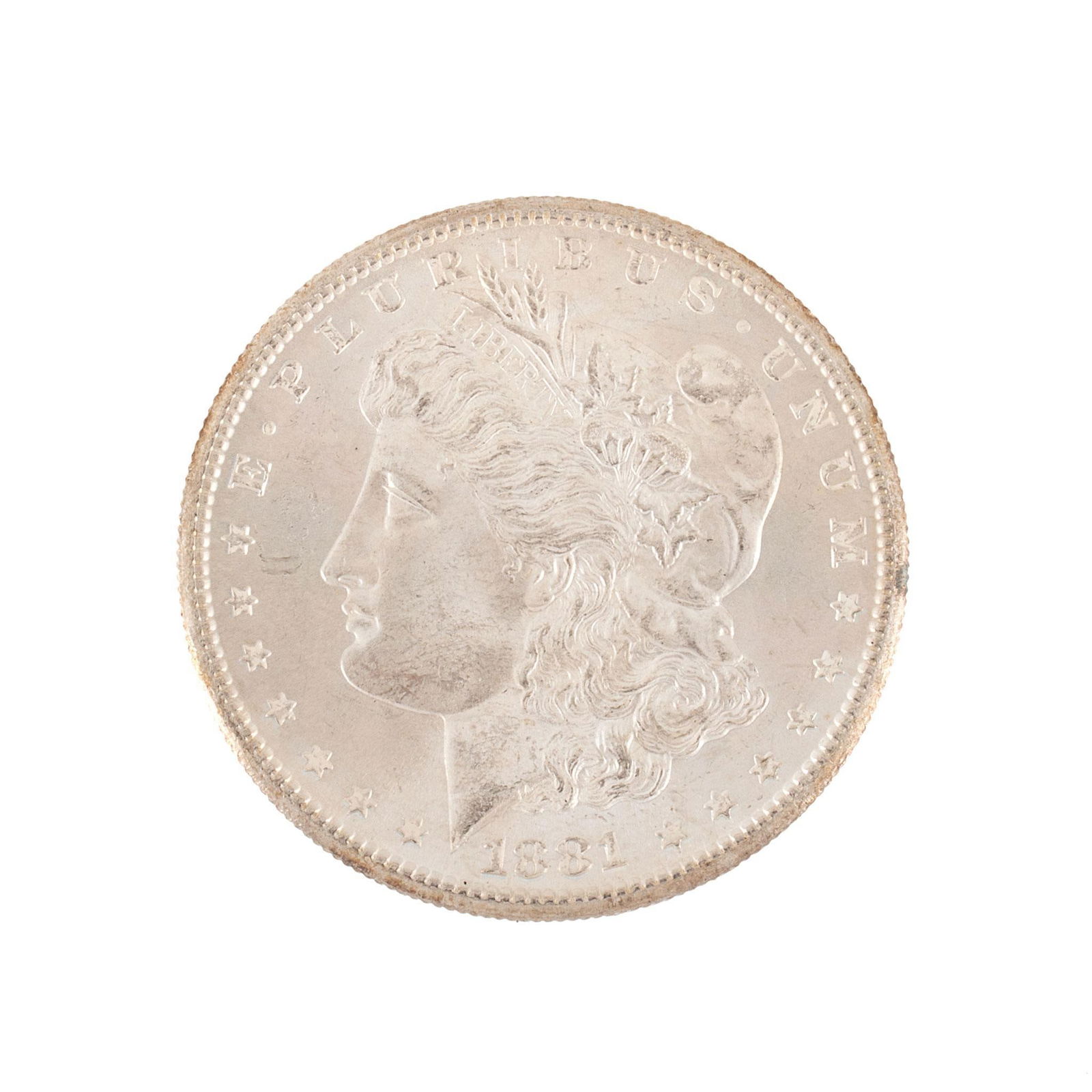 United States 1881-S Silver Morgan Dollar Coin (1 of 2)
